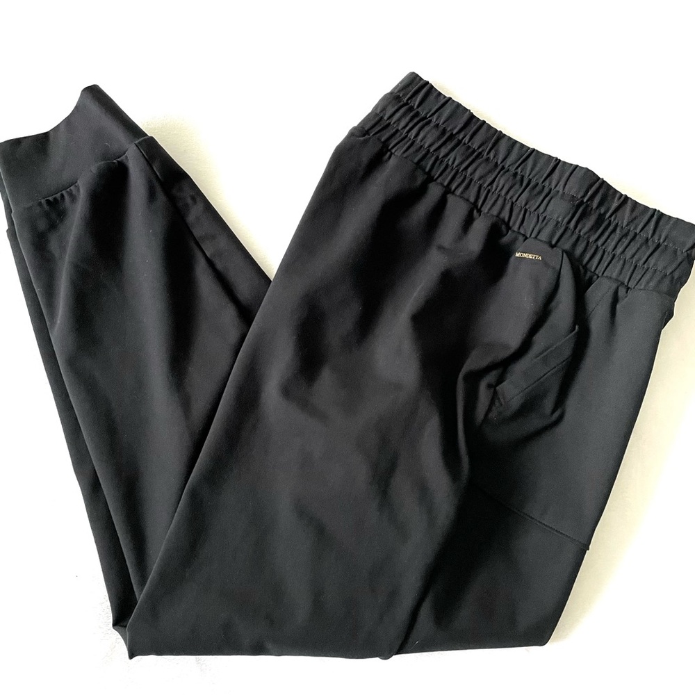 Mondetta Joggers, Performance Luxury Athletic Joggers, Black, Size Large